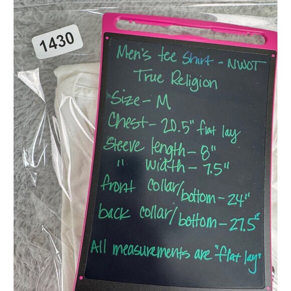 True Religion Mens Gabba Gabba White Graphic Tee M 100% Cotton NWOT Casual Style - Picture 7 of 8